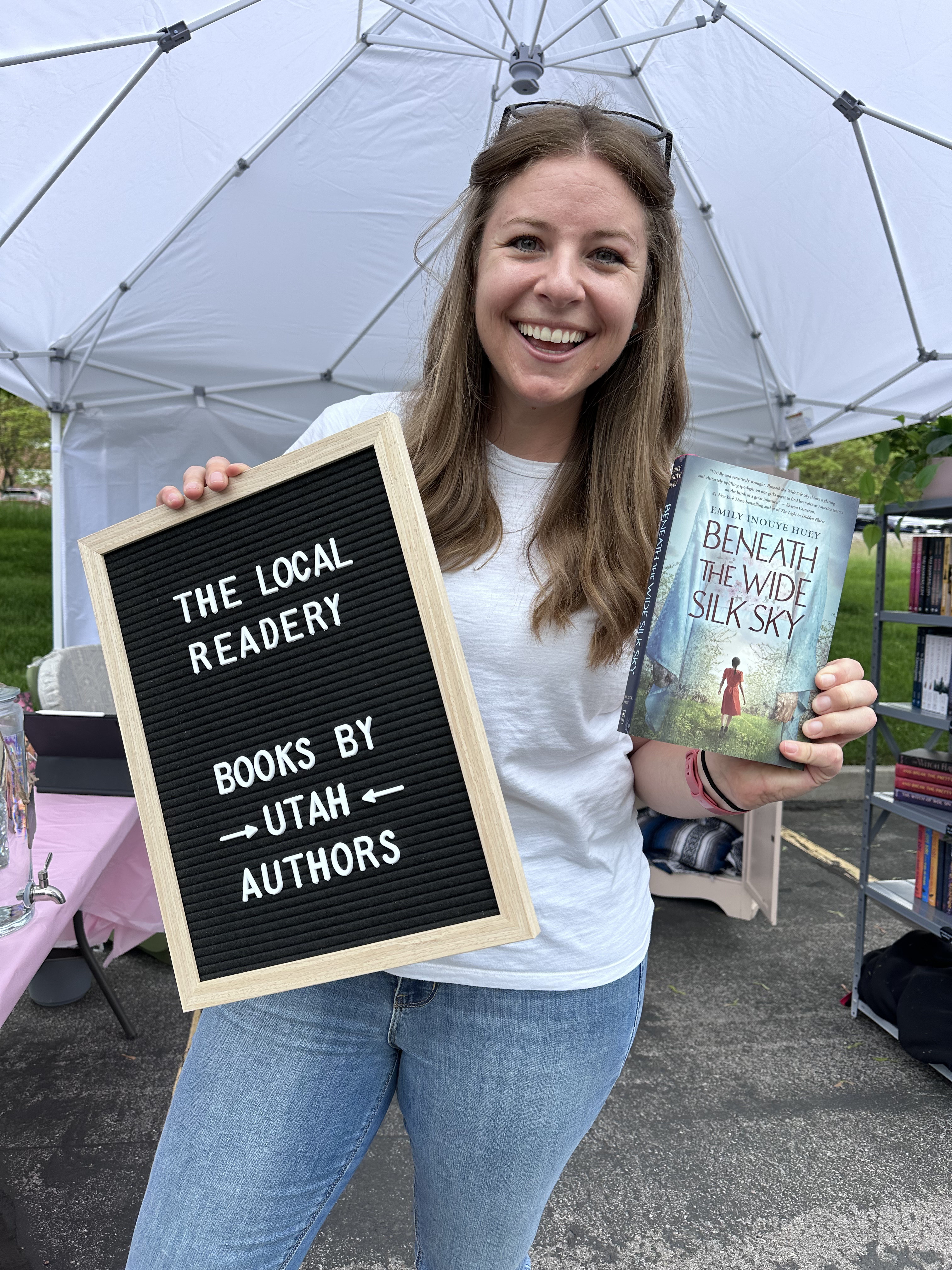 The first customer at The Local Readery